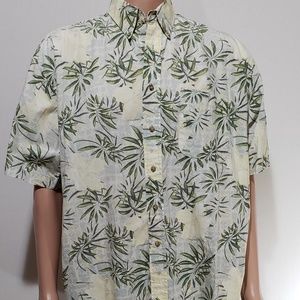 Vintage Men's Natural Issue Floral Button Shirt